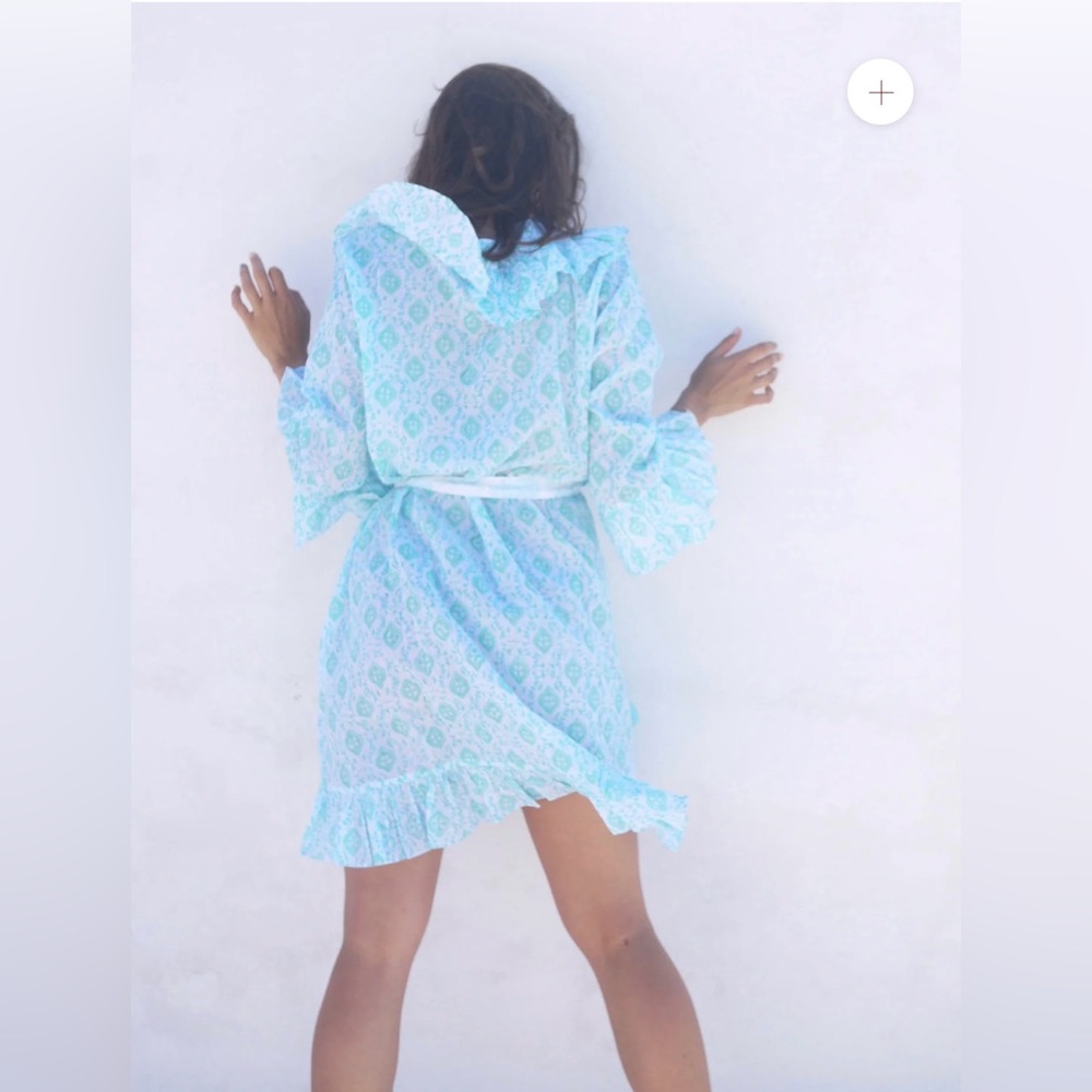 BUGGY SHORT NÁNI ROBE IN QUATREFOIL SEAGLASS - XS/S - NWT - Picture 3 of 9